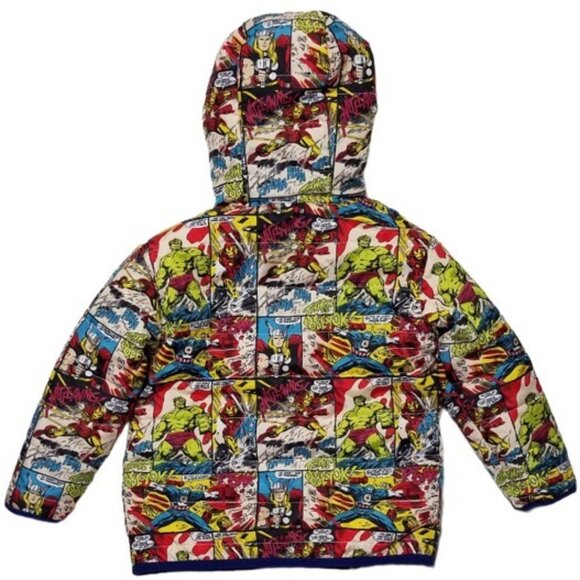 Marvel Avengers Reversible Puffer Jacket (2T) and 1 Pair of Sunglasses - NWT - Picture 3 of 15
